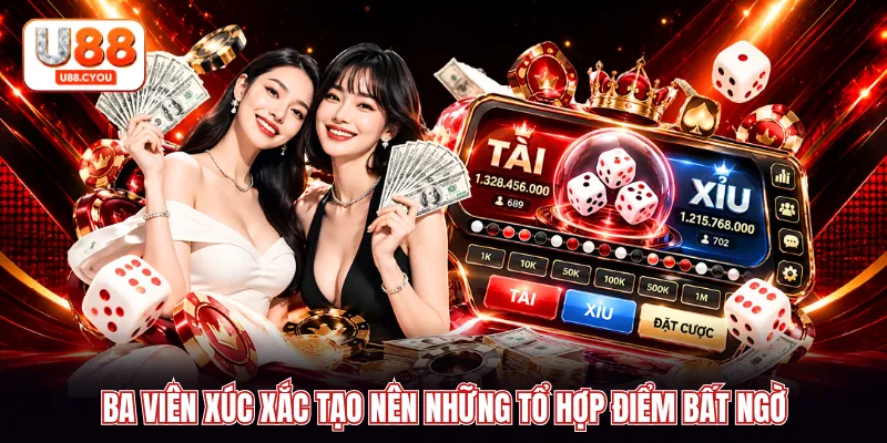 Ba viên xúc xắc tạo nên những tổ hợp điểm bất ngờ